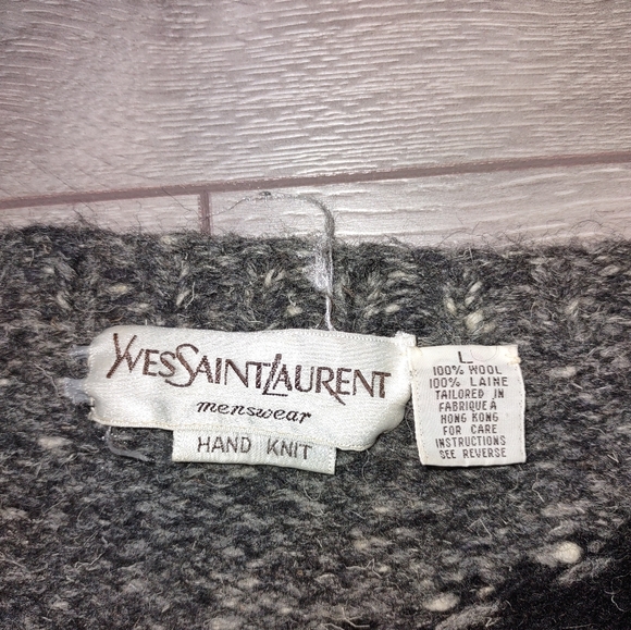 Yves saint Laurent hand knitted wool sweater - Picture 6 of 8
